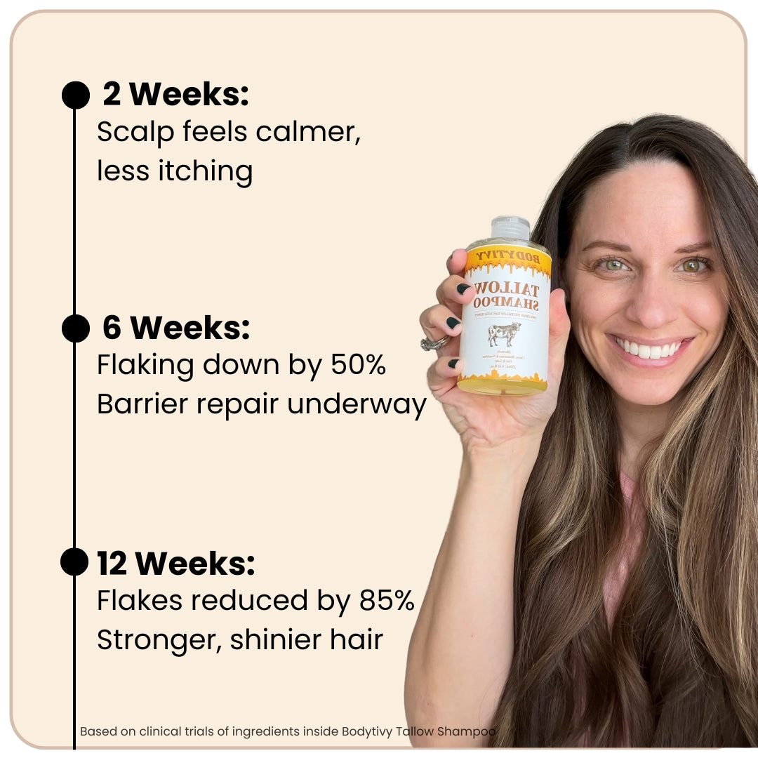 Organic Beef Tallow Shampoo • Scalp Barrier Repair